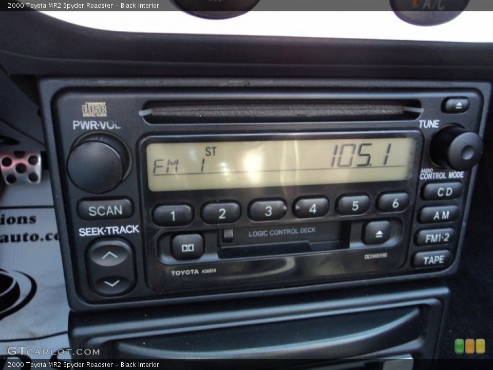 Black Interior Audio System for the 2000 Toyota MR2 Spyder Roadster #103598159
