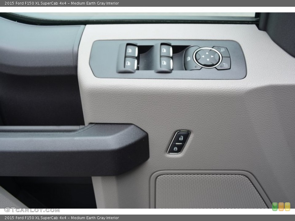 Medium Earth Gray Interior Controls for the 2015 Ford F150 XL SuperCab 4x4 #103600799