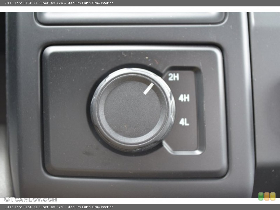 Medium Earth Gray Interior Controls for the 2015 Ford F150 XL SuperCab 4x4 #103600892