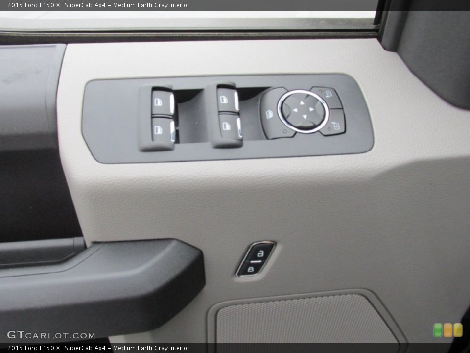 Medium Earth Gray Interior Controls for the 2015 Ford F150 XL SuperCab 4x4 #103601366