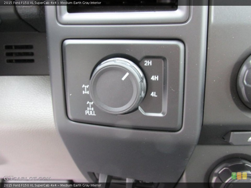 Medium Earth Gray Interior Controls for the 2015 Ford F150 XL SuperCab 4x4 #103601549