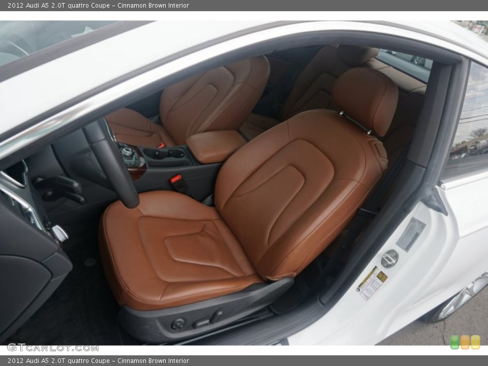 Cinnamon Brown Interior Front Seat for the 2012 Audi A5 2.0T quattro Coupe #103611914
