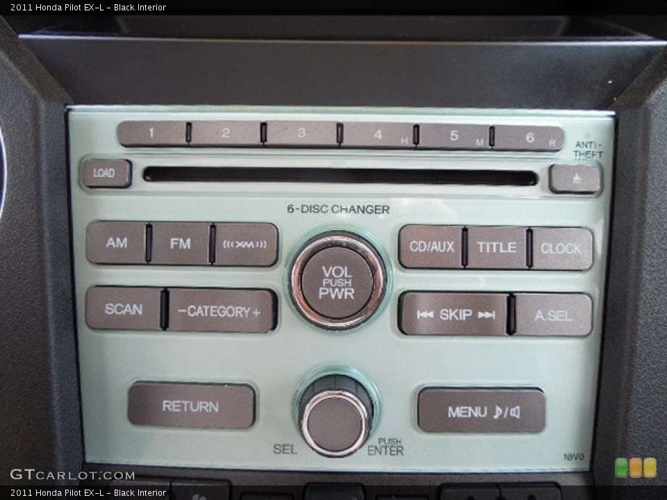 Black Interior Controls for the 2011 Honda Pilot EX-L #103619855