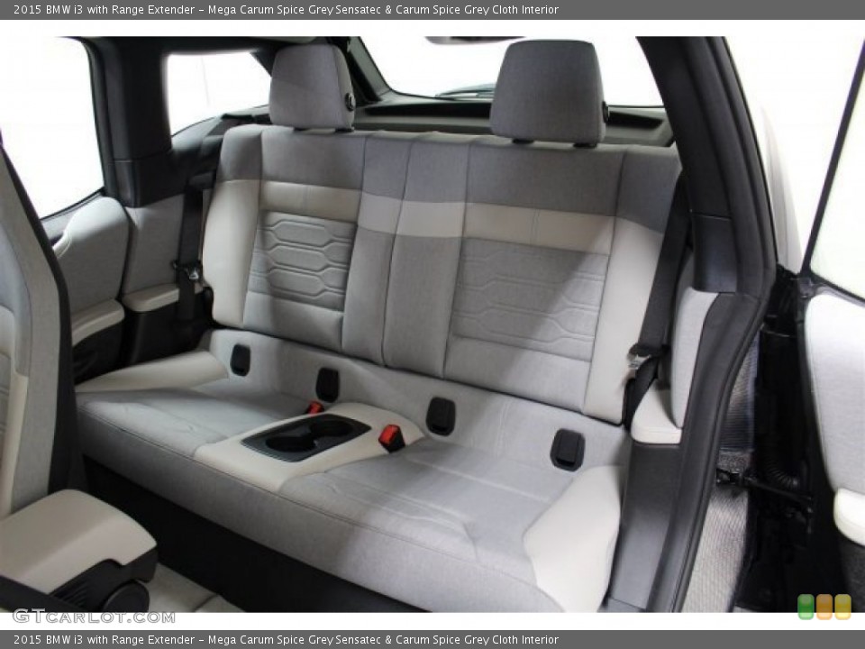 Mega Carum Spice Grey Sensatec & Carum Spice Grey Cloth Interior Rear Seat for the 2015 BMW i3 with Range Extender #103636883