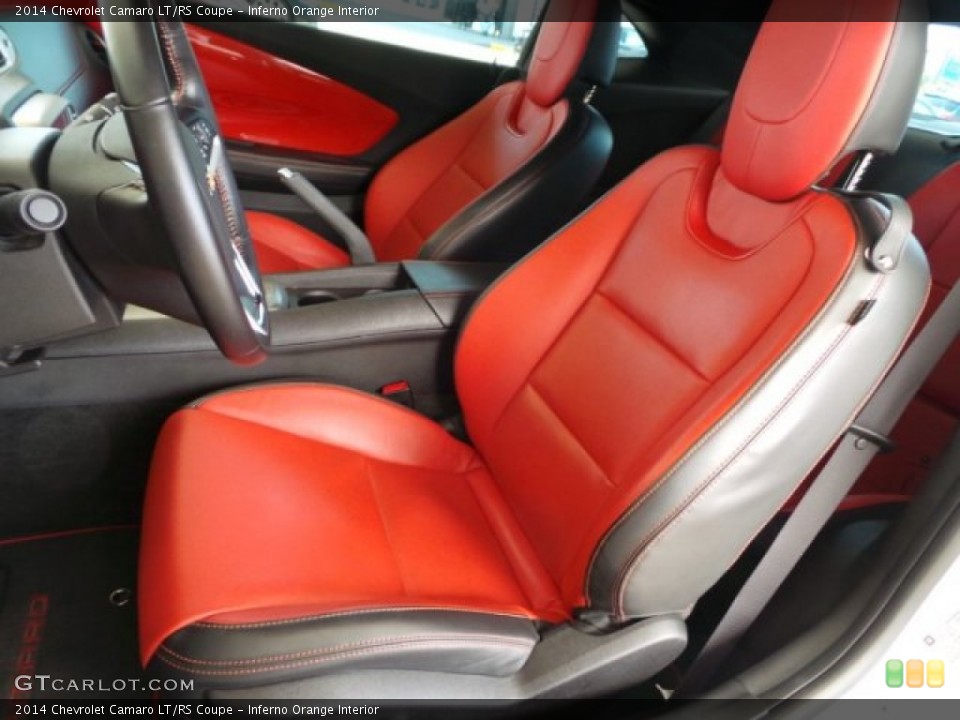 Inferno Orange Interior Front Seat for the 2014 Chevrolet Camaro LT/RS Coupe #103641959