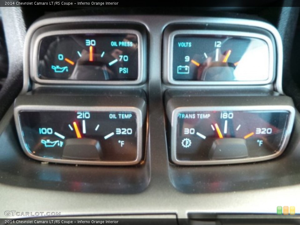 Inferno Orange Interior Gauges for the 2014 Chevrolet Camaro LT/RS Coupe #103642133