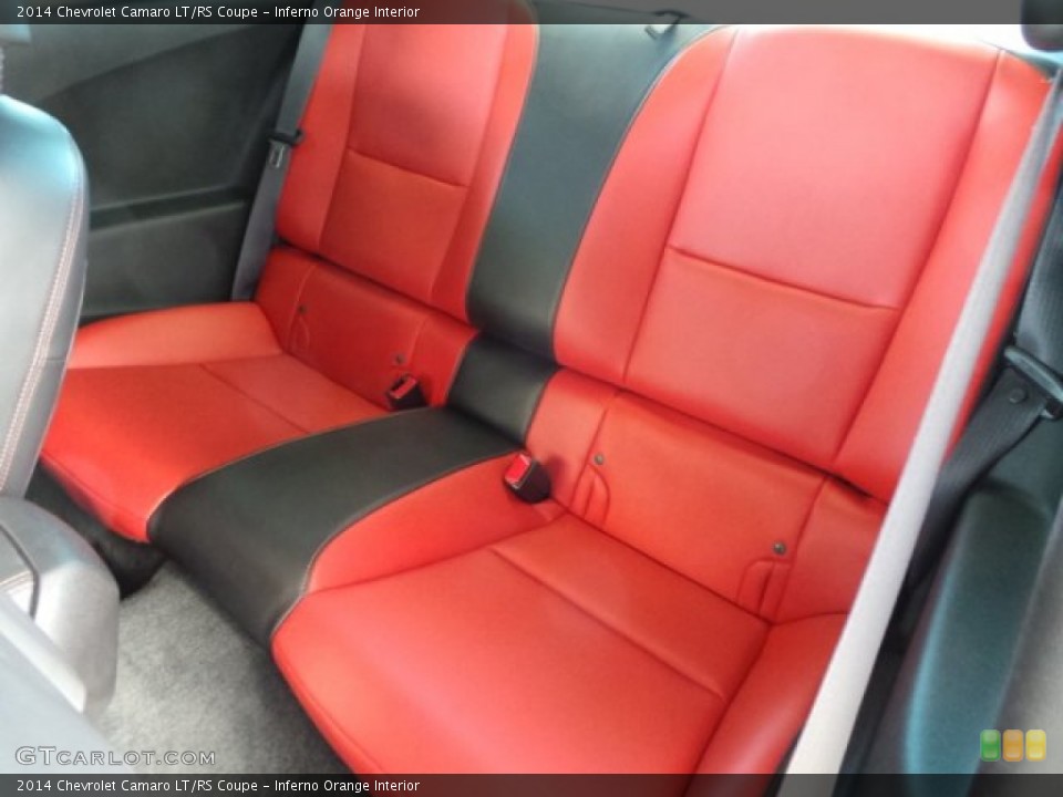 Inferno Orange Interior Rear Seat for the 2014 Chevrolet Camaro LT/RS Coupe #103642208