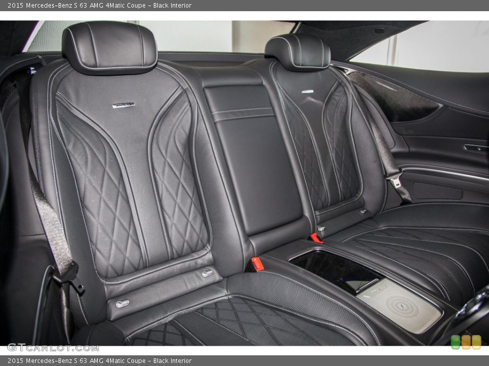 Black Interior Rear Seat for the 2015 Mercedes-Benz S 63 AMG 4Matic Coupe #103645723
