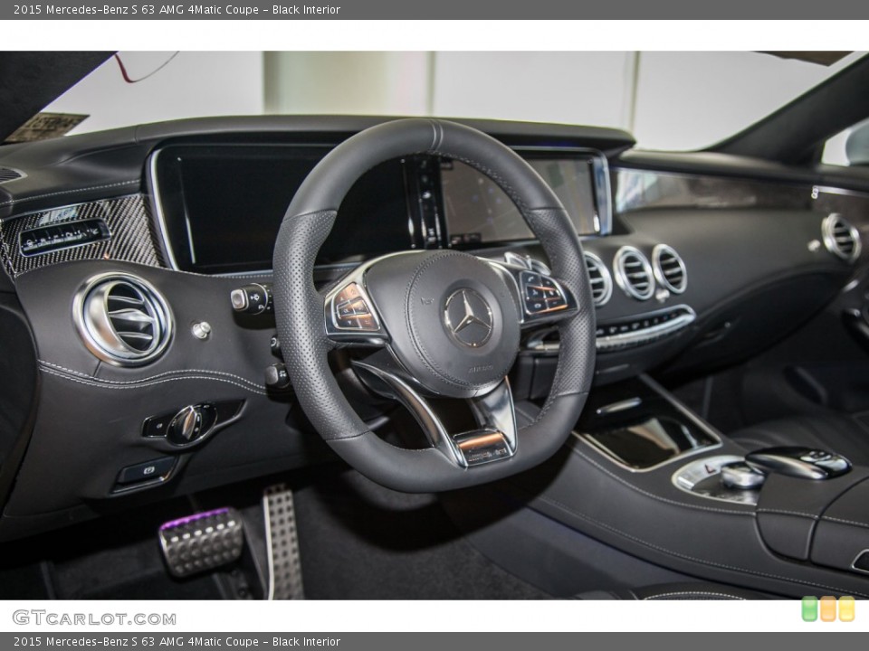 Black Interior Dashboard for the 2015 Mercedes-Benz S 63 AMG 4Matic Coupe #103645796