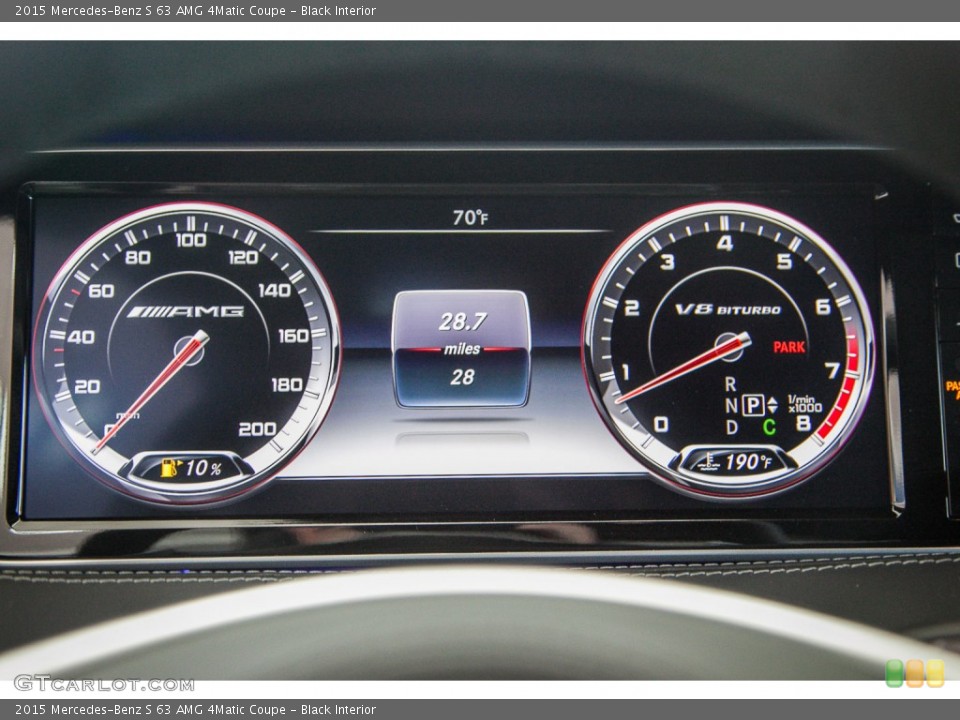 Black Interior Gauges for the 2015 Mercedes-Benz S 63 AMG 4Matic Coupe #103645835