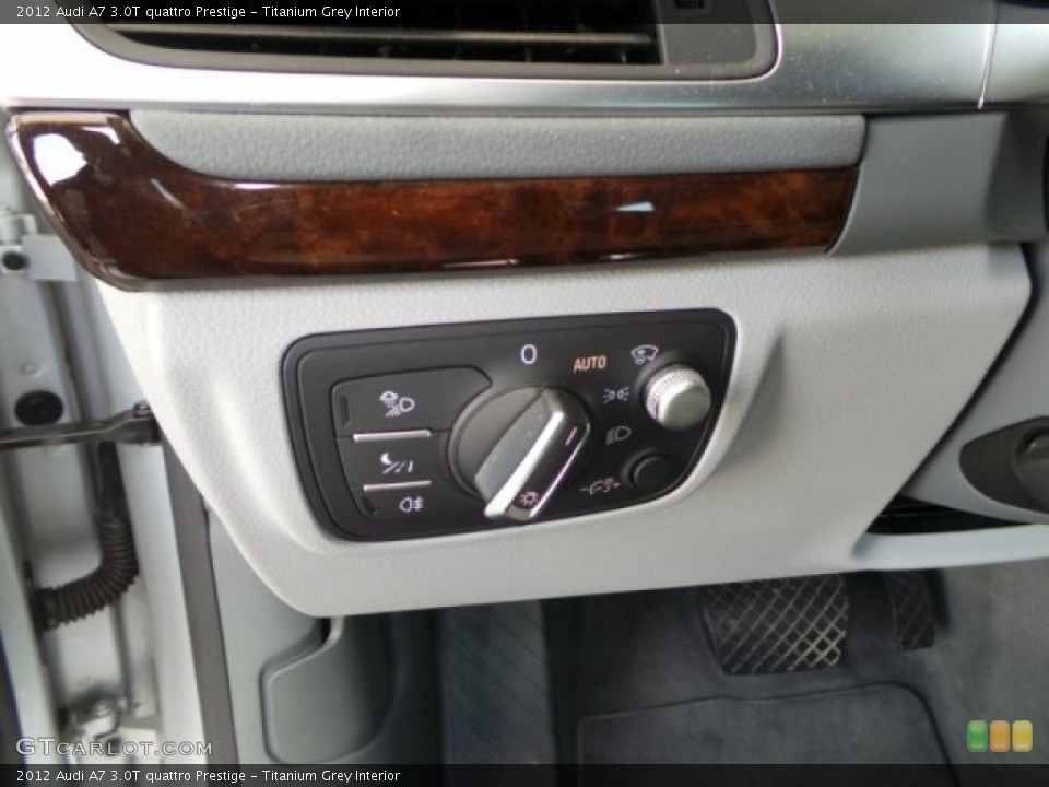 Titanium Grey Interior Controls for the 2012 Audi A7 3.0T quattro Prestige #103645910