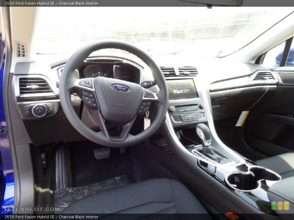 Charcoal Black Interior Prime Interior for the 2016 Ford Fusion Hybrid SE #103660916
