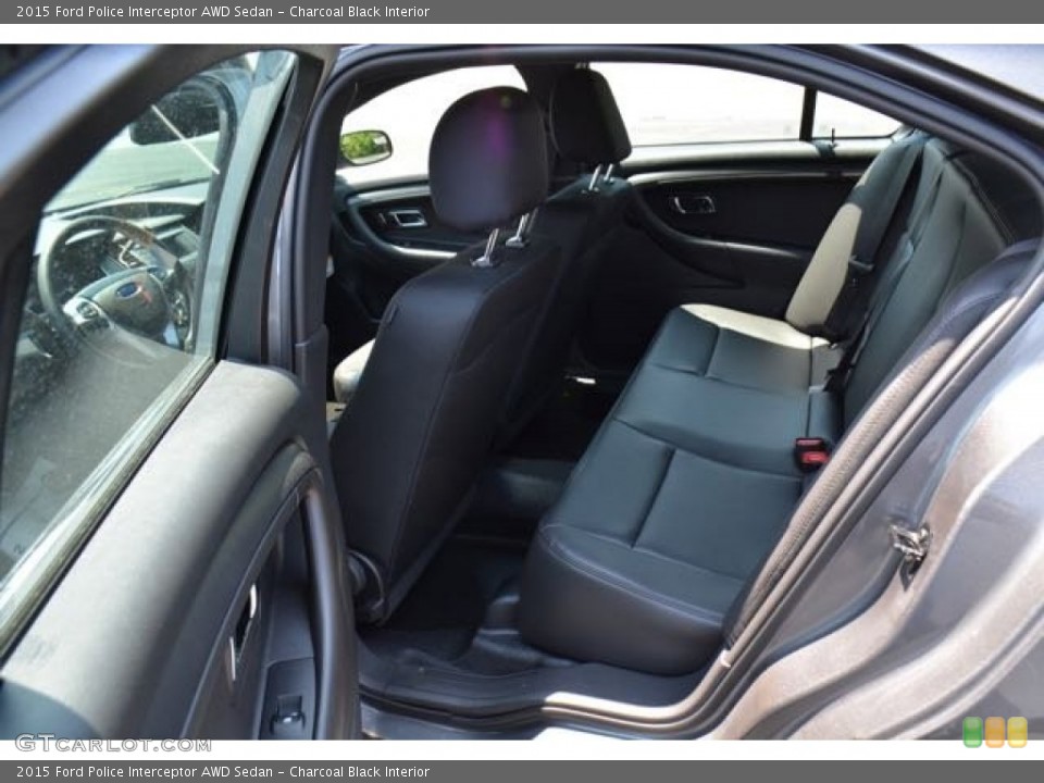 Charcoal Black Interior Rear Seat for the 2015 Ford Police Interceptor AWD Sedan #103663917