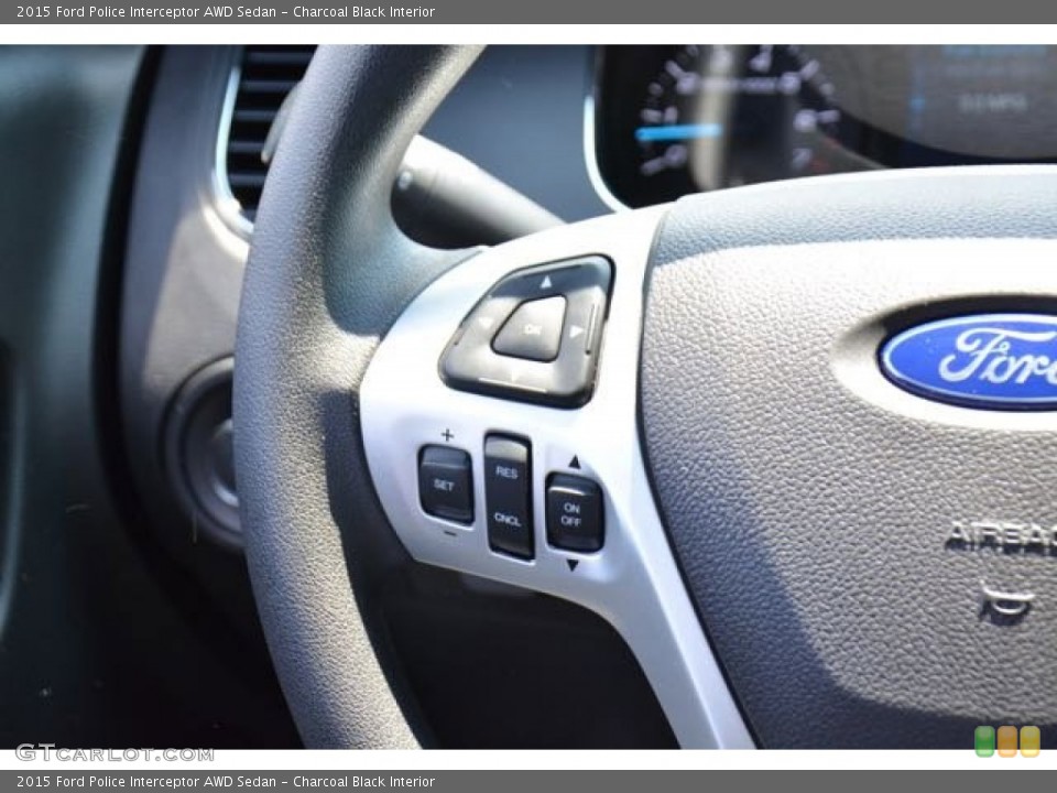 Charcoal Black Interior Controls for the 2015 Ford Police Interceptor AWD Sedan #103664136