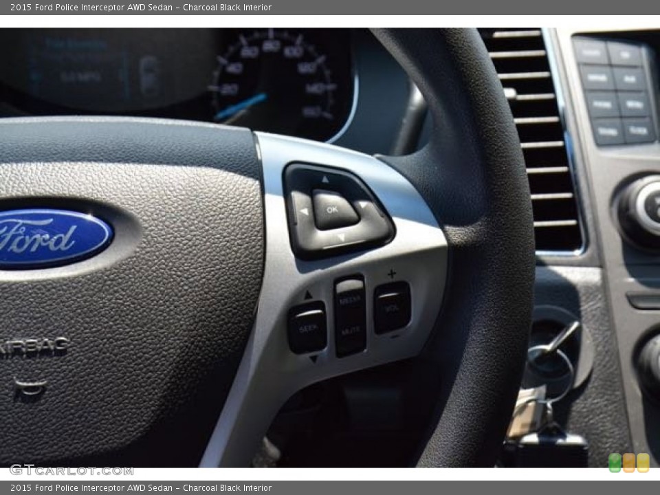Charcoal Black Interior Controls for the 2015 Ford Police Interceptor AWD Sedan #103664157