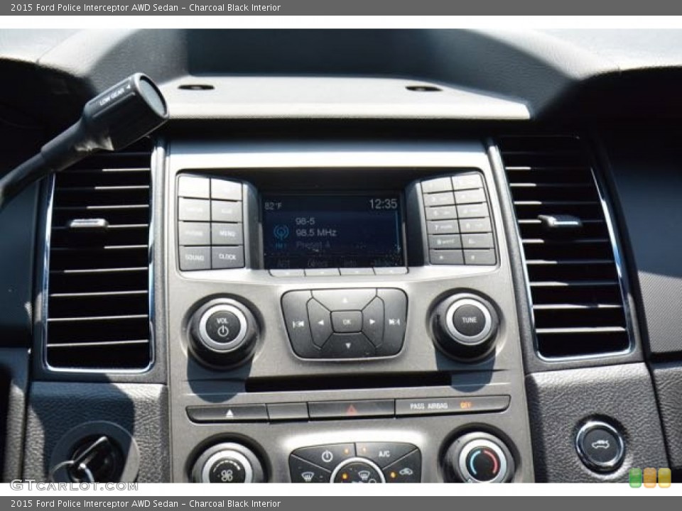 Charcoal Black Interior Controls for the 2015 Ford Police Interceptor AWD Sedan #103664181