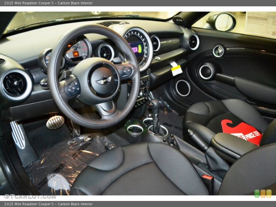 Carbon Black 2015 Mini Roadster Interiors