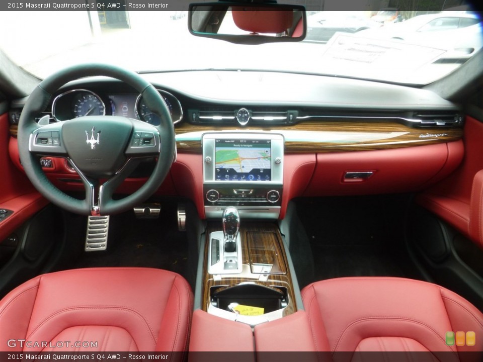 Rosso Interior Dashboard for the 2015 Maserati Quattroporte S Q4 AWD #103673646