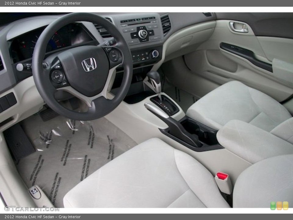 Gray Interior Photo for the 2012 Honda Civic HF Sedan #103674873