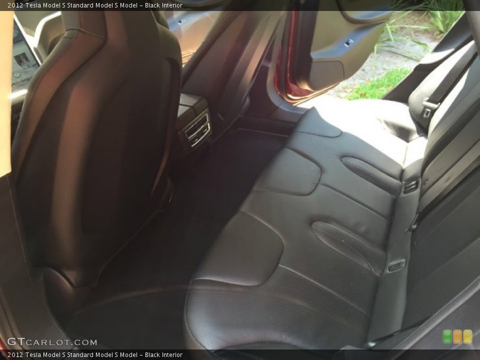 Black Interior Rear Seat for the 2012 Tesla Model S  #103676697