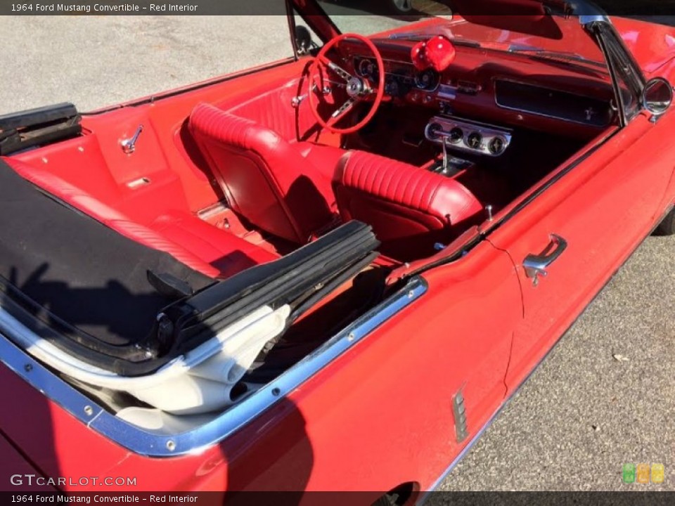 Red Interior Photo for the 1964 Ford Mustang Convertible #103677060