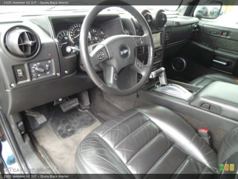 Ebony Black Interior Photo for the 2005 Hummer H2 SUT #103681008