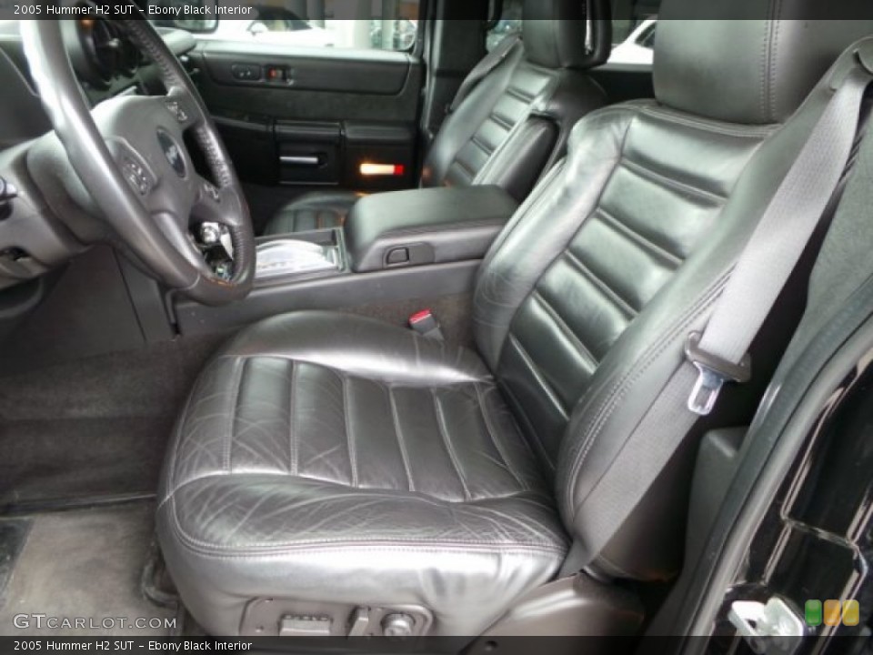 Ebony Black Interior Front Seat for the 2005 Hummer H2 SUT #103681023