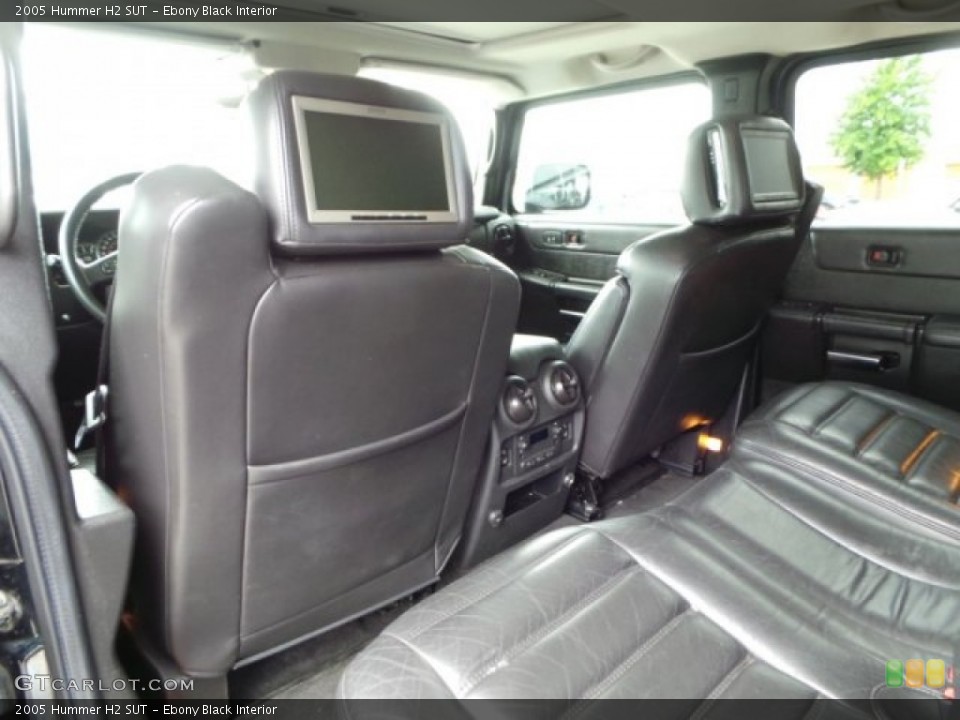 Ebony Black Interior Rear Seat for the 2005 Hummer H2 SUT #103681317
