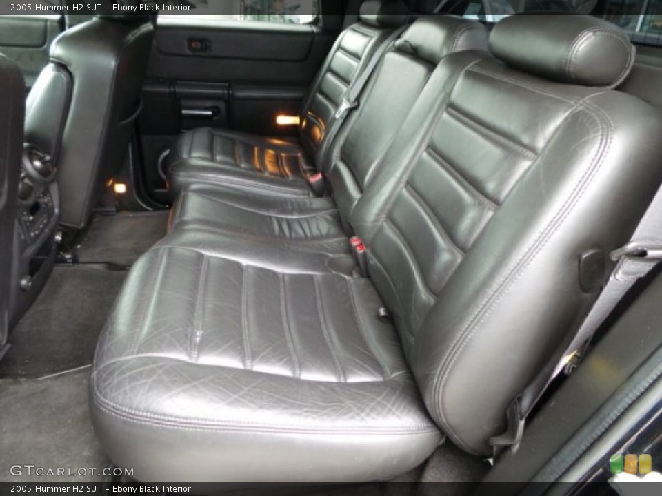 Ebony Black Interior Rear Seat for the 2005 Hummer H2 SUT #103681338