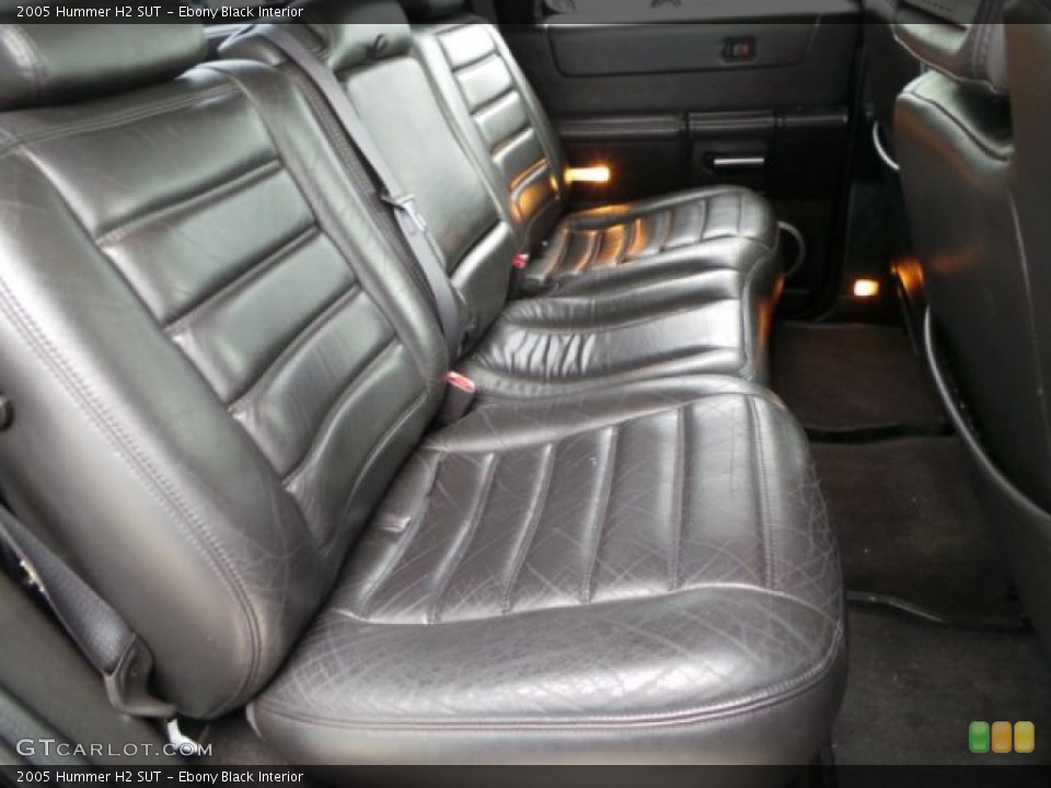 Ebony Black Interior Rear Seat for the 2005 Hummer H2 SUT #103681494