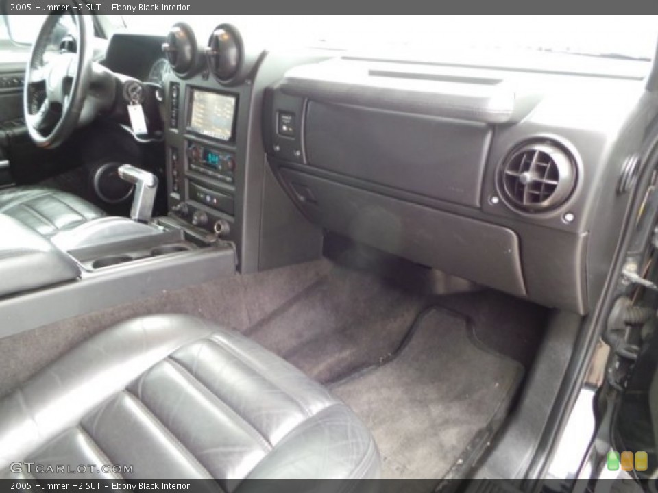 Ebony Black Interior Dashboard for the 2005 Hummer H2 SUT #103681530