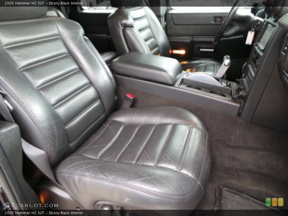 Ebony Black Interior Front Seat for the 2005 Hummer H2 SUT #103681551