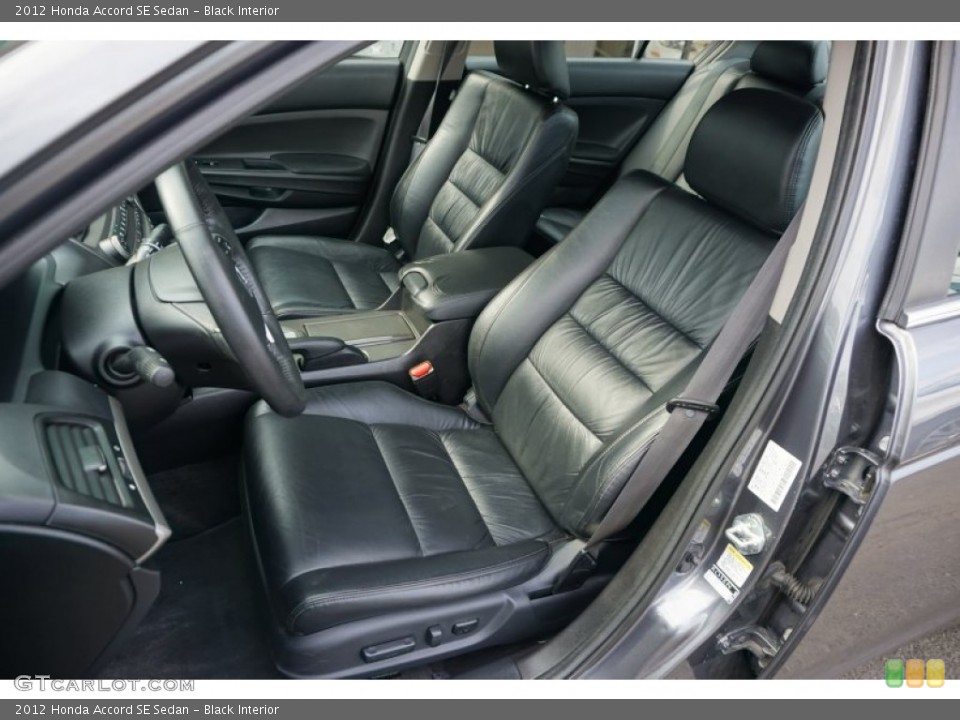 Black Interior Front Seat for the 2012 Honda Accord SE Sedan #103692419