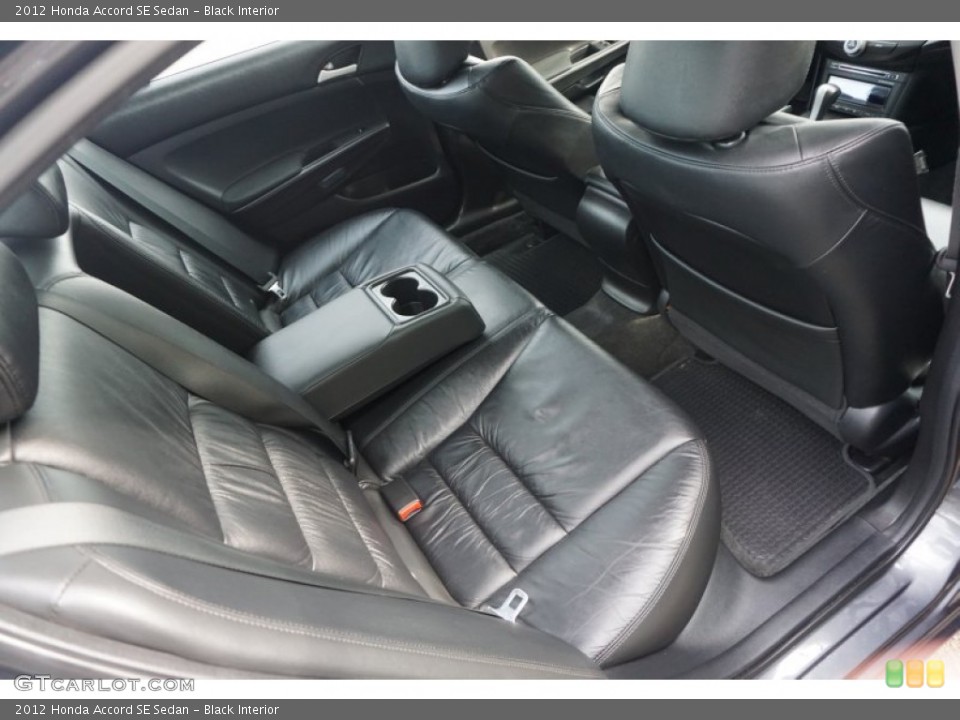 Black Interior Rear Seat for the 2012 Honda Accord SE Sedan #103692492
