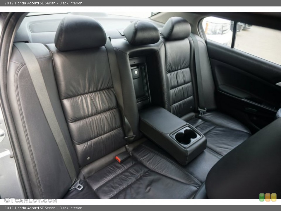 Black Interior Rear Seat for the 2012 Honda Accord SE Sedan #103692515