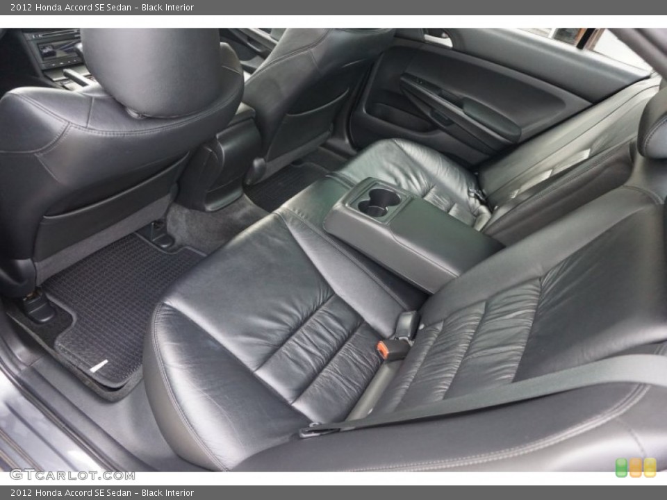 Black Interior Rear Seat for the 2012 Honda Accord SE Sedan #103692537