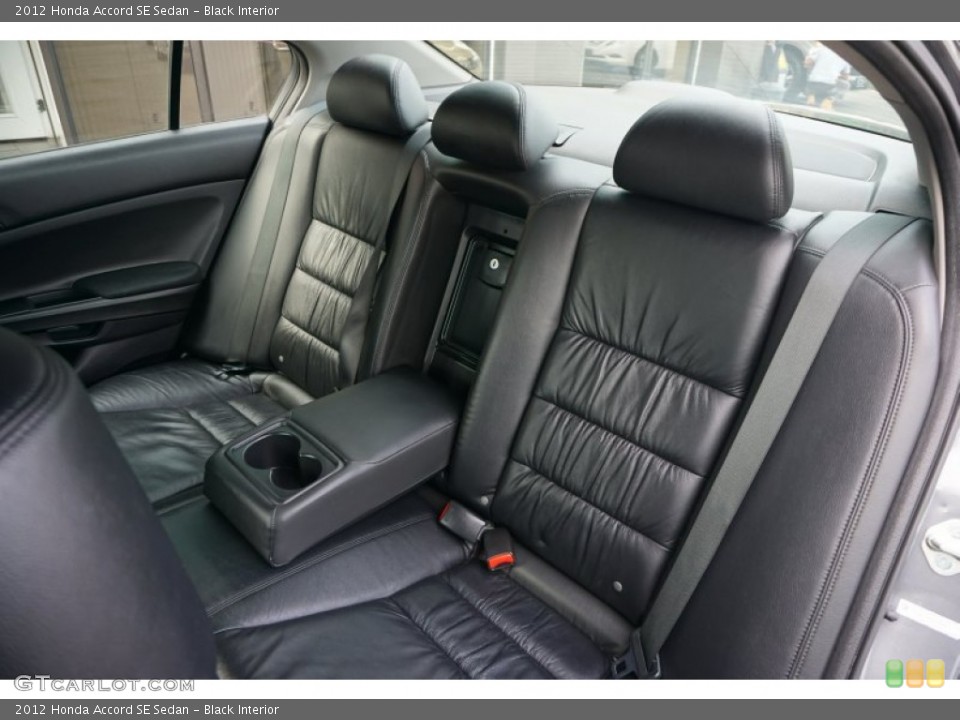 Black Interior Rear Seat for the 2012 Honda Accord SE Sedan #103692558