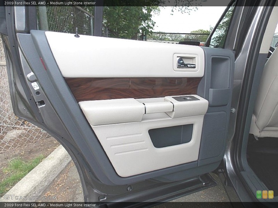 Medium Light Stone Interior Door Panel for the 2009 Ford Flex SEL AWD #103714887