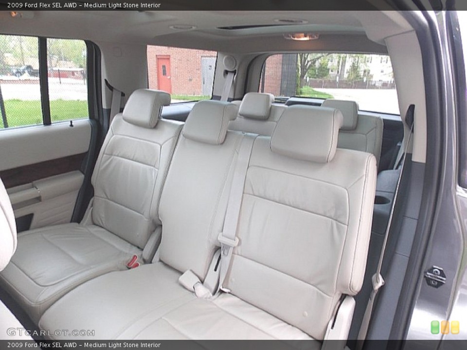 Medium Light Stone Interior Rear Seat for the 2009 Ford Flex SEL AWD #103714896