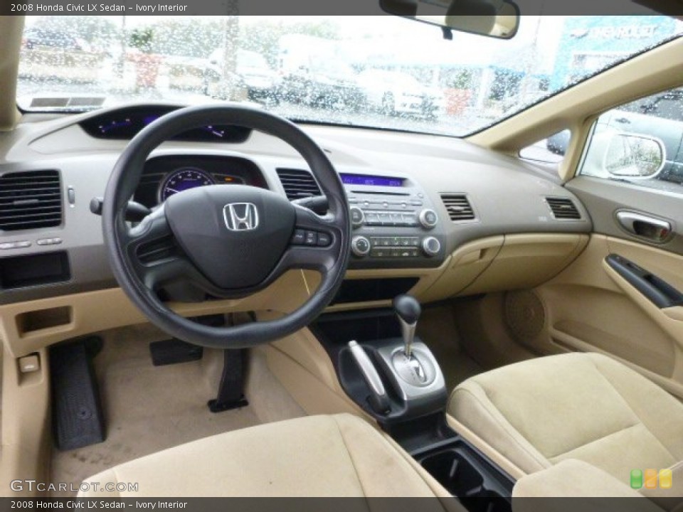 Ivory Interior Photo for the 2008 Honda Civic LX Sedan #103715517