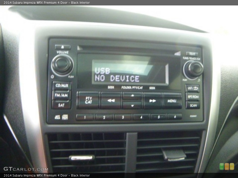 Black Interior Audio System for the 2014 Subaru Impreza WRX Premium 4 Door #103716111