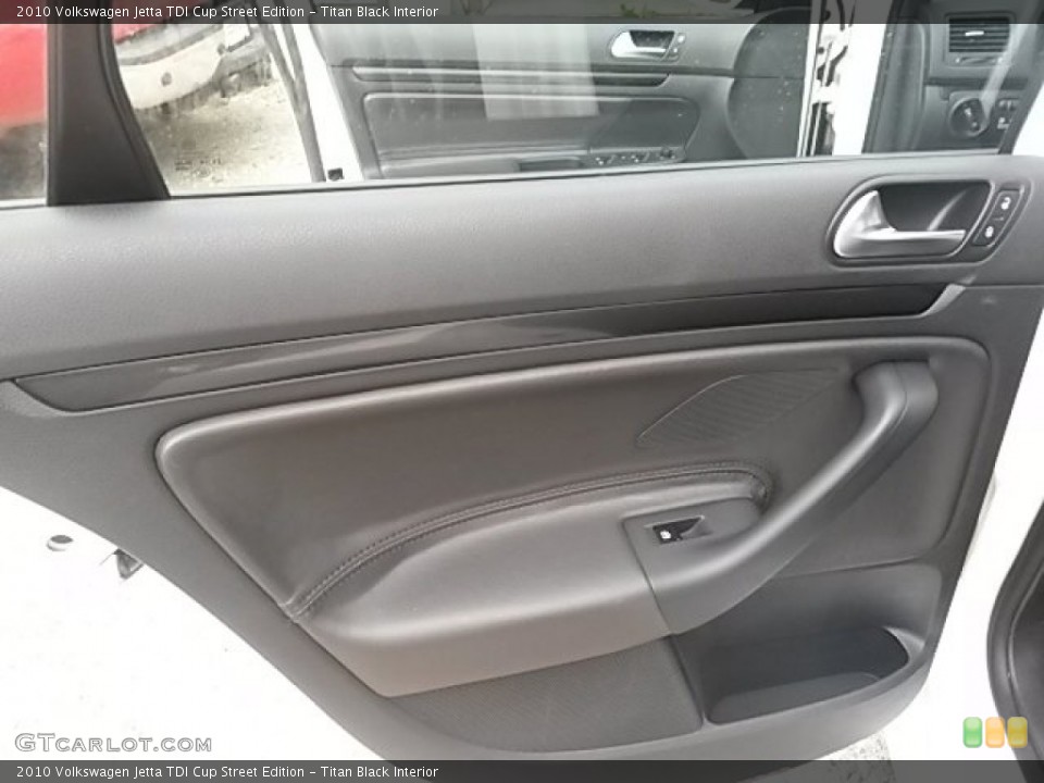 Titan Black Interior Door Panel for the 2010 Volkswagen Jetta TDI Cup Street Edition #103717364