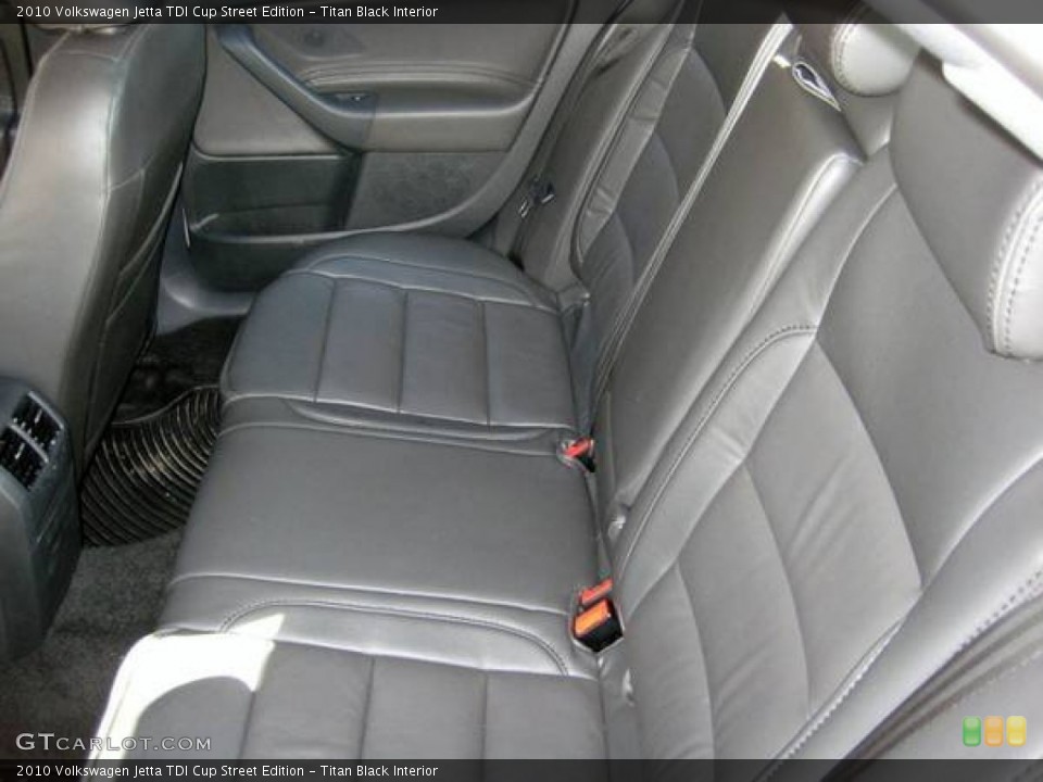 Titan Black Interior Rear Seat for the 2010 Volkswagen Jetta TDI Cup Street Edition #103717388