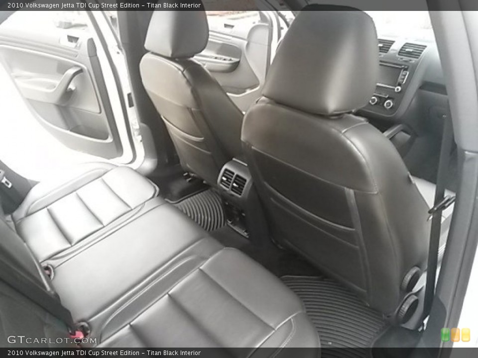 Titan Black Interior Rear Seat for the 2010 Volkswagen Jetta TDI Cup Street Edition #103717412