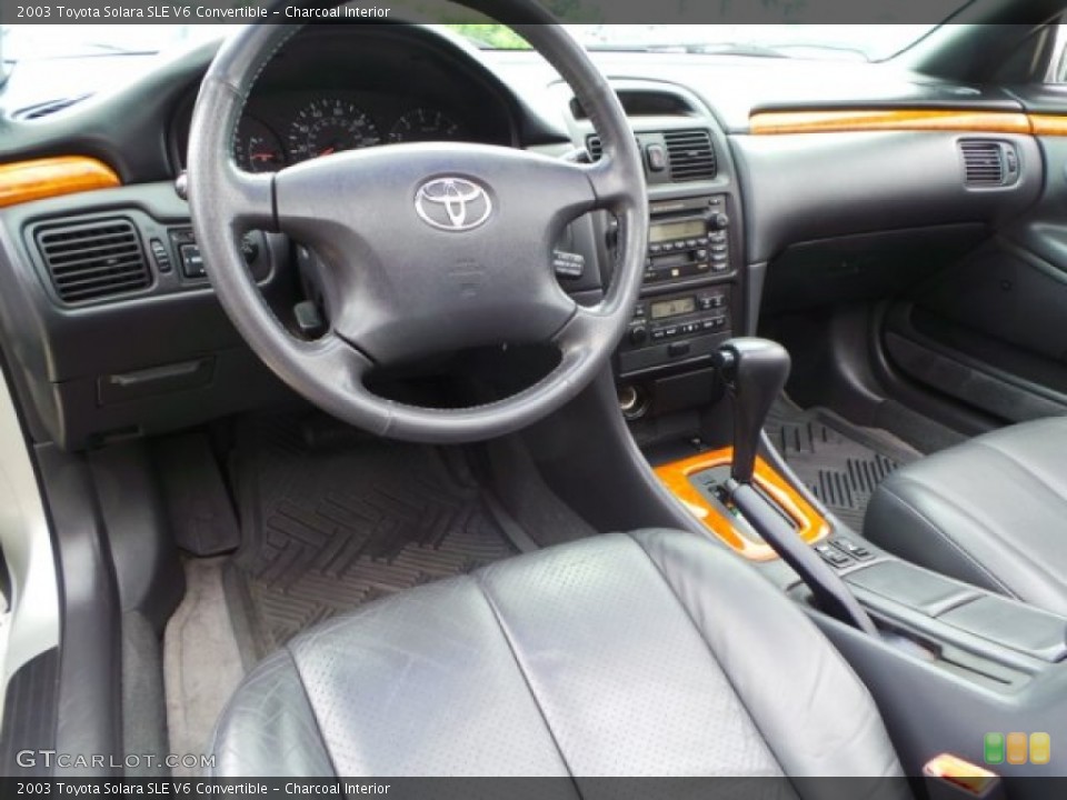 Charcoal 2003 Toyota Solara Interiors