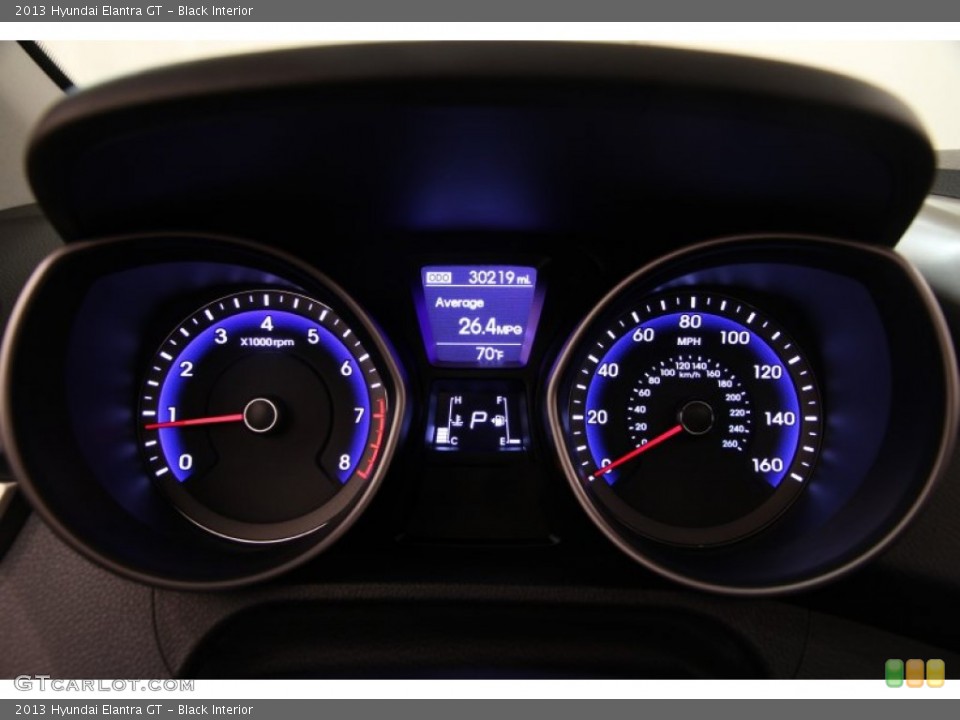 Black Interior Gauges for the 2013 Hyundai Elantra GT #103722509