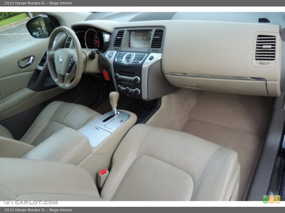 Beige Interior Dashboard for the 2010 Nissan Murano SL #103724294