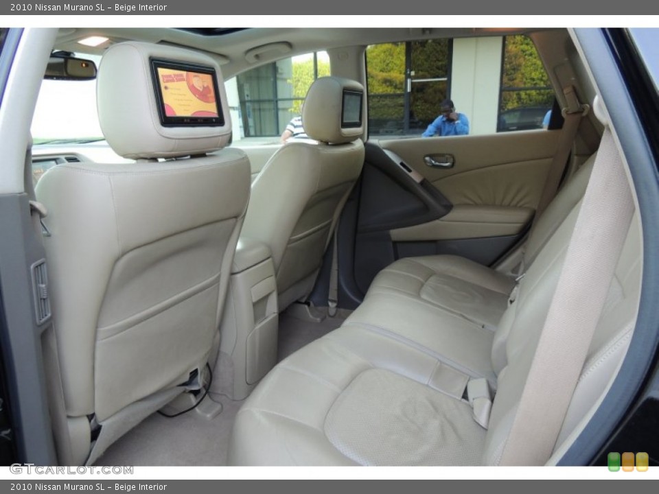 Beige Interior Rear Seat for the 2010 Nissan Murano SL #103724318
