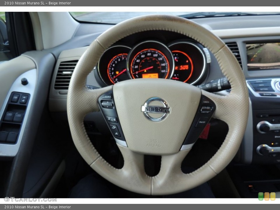 Beige Interior Steering Wheel for the 2010 Nissan Murano SL #103724360