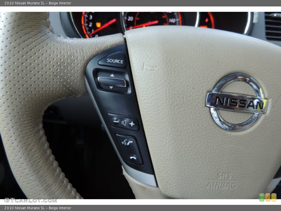 Beige Interior Controls for the 2010 Nissan Murano SL #103724381